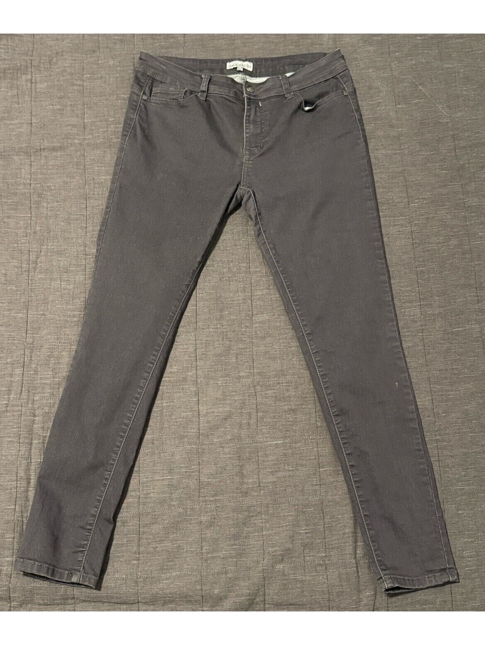Love Nation Jeans Womens 15/16 Straight Gray Wash Denim